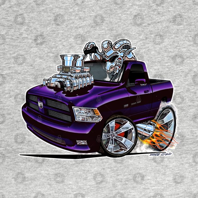 Dodge Ram Purple Truck by vincecrain